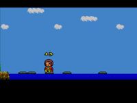 une photo d'Ã©cran de Alex Kidd - High Tech World sur Sega Master System